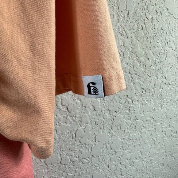 Fielder by Bonobos Relaxed Fit Gradient Ombre Dip Dye Polo Shirt XL Orange Pink - Picture 4 of 10